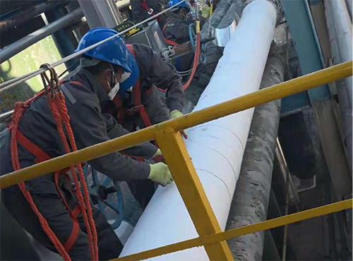 青島石油石化氣凝膠管線保溫案例